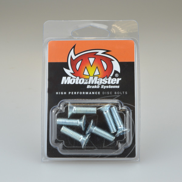 MOTO-MASTER БОЛТИ КРЕПЛЕННЯ ЗАДНІХ / ПЕРЕДНІХ ГАЛЬМІВНИХ ДИСКІВ M6 x 20 (6 ШТ.) KAWASAKI / SUZUKI / YAMAHA (ДИВ. ОПИС ТОВАРУ)