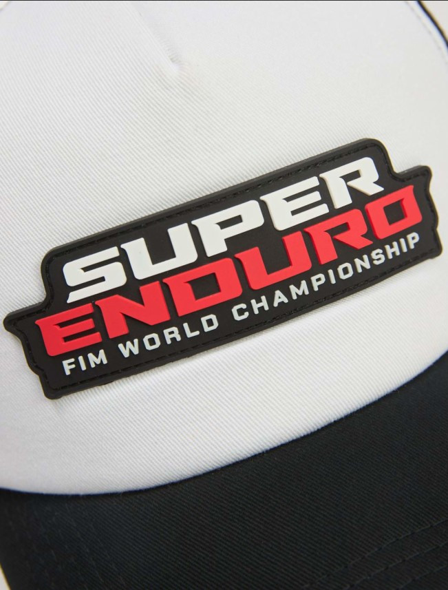 Сітчаста кепка DIVERSE EXTREME TEAM ENDR (SUPERENDURO) колір чорний-білий Універсальний розмір