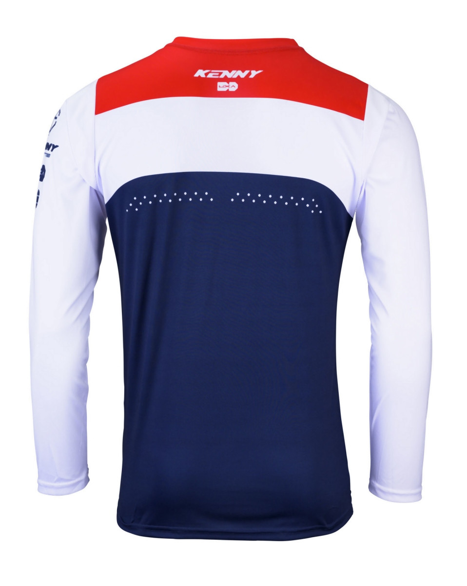KENNY RACING ВЕЛОСИПЕДНА ДЖЕРСІ ДЛЯ MTB ELITE ТЕМНО-СИНЯ колір синій/білий/червоний РОЗМІР XL