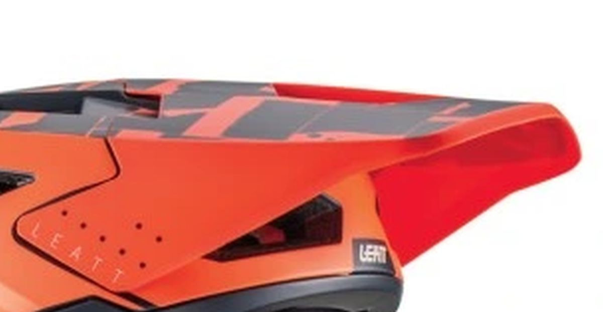 LEATT ВИЗОР ДЛЯ ВЕЛОСИПЕДНОГО ШОЛОМУ VISOR MTB 4.0 V22.1 CORAL колір помаранчевий/чорний РОЗМІР L/XL (ЗАПАСНІ ЧАСТИНИ)
