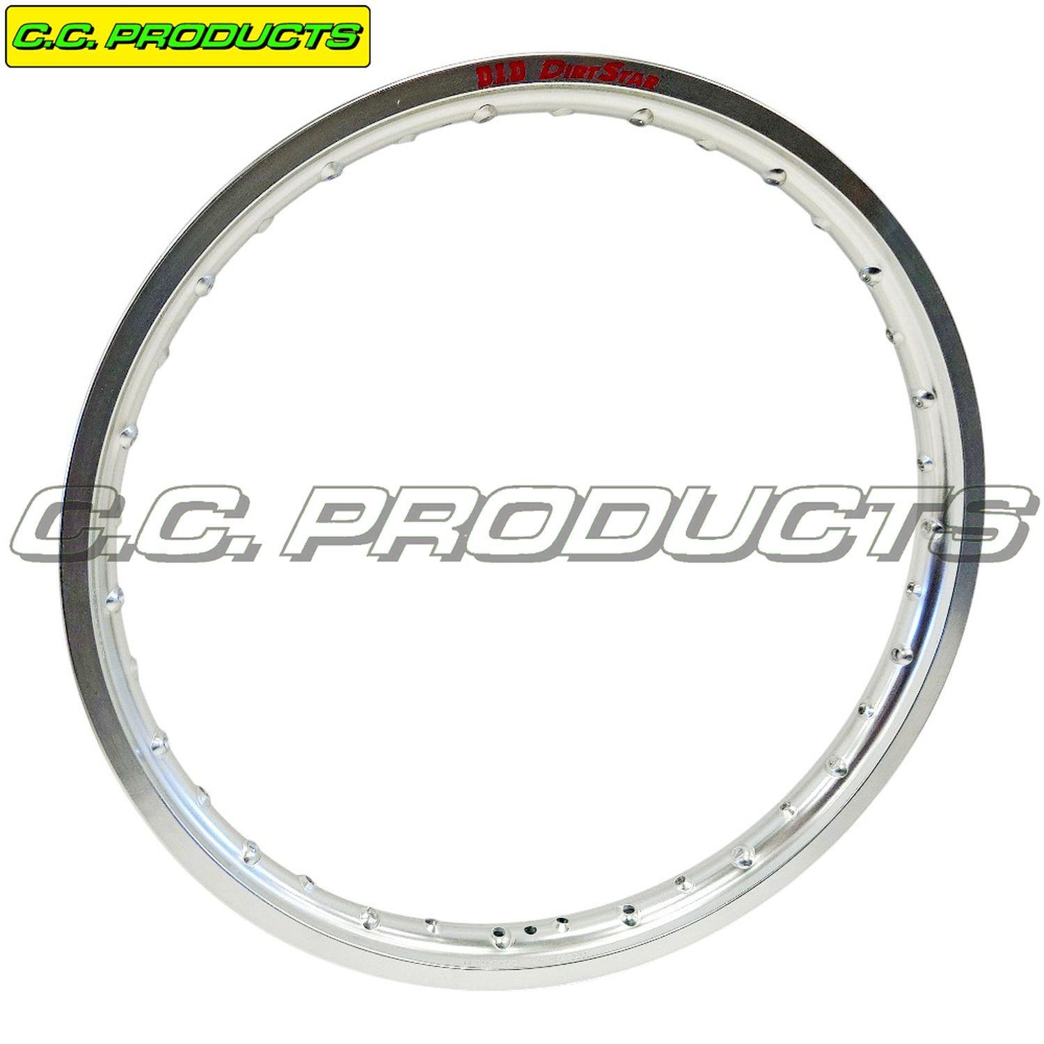 CC FELGA / OBRĘCZ KOŁA PRZEDNIEGO DID 21'' X 1,60 BMW G 450 / 650 X '06-'12, HONDA CR 125 / 125 / 250 '84-'07, KAWASAKI KDX 125 '90-'03, SUZUKI DR 350 '97-'99 KOLOR SREBRNY