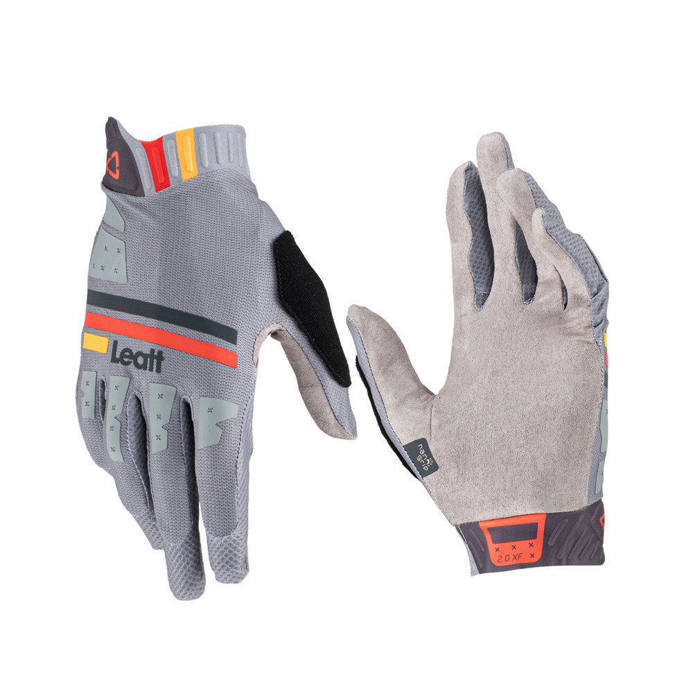 LEATT MTB 2.0 X-FLOW GLOVE ТИТАНОВІ ВЕЛОСИПЕДНІ РУКАВИЧКИ колір сірий РОЗМІР S