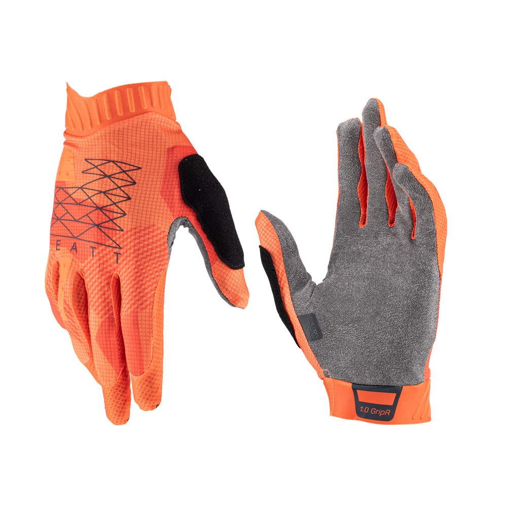 LEATT ВЕЛОСИПЕДНІ РУКАВИЧКИ (ДИТЯЧІ) MTB 1.0 GRIPR GLOVE JUNIOR FLAME колір помаранчевий РОЗМІР M