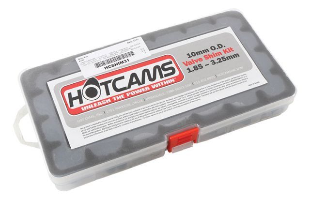 HOT CAMS КЛАПАННІ ПЛАСТІНИ 10 ММ ВІД 1,80 ДО 3,20 КОЖНІ 0,05 КОМПЛЕКТ (ЗАМІНЮЄ HCSHIM23)