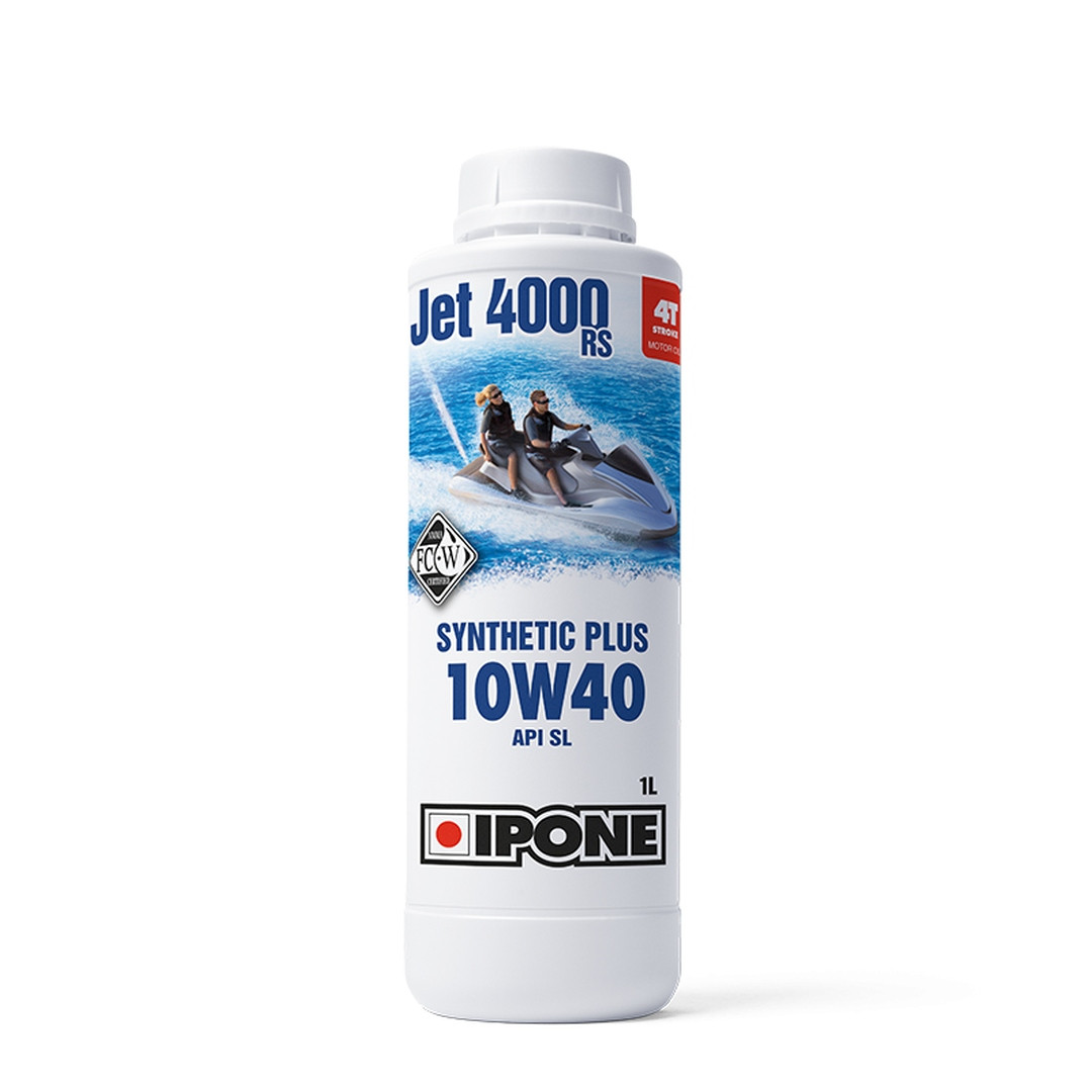 IPONE JET 4000 RS 10W40 4T НАПІВСИНЕТИЧНА МОТОРНА ОЛИВА 1 Л WATERSCRAPERS (AKC) (15) (СУДИННА) - РОЗПРОДАЖ