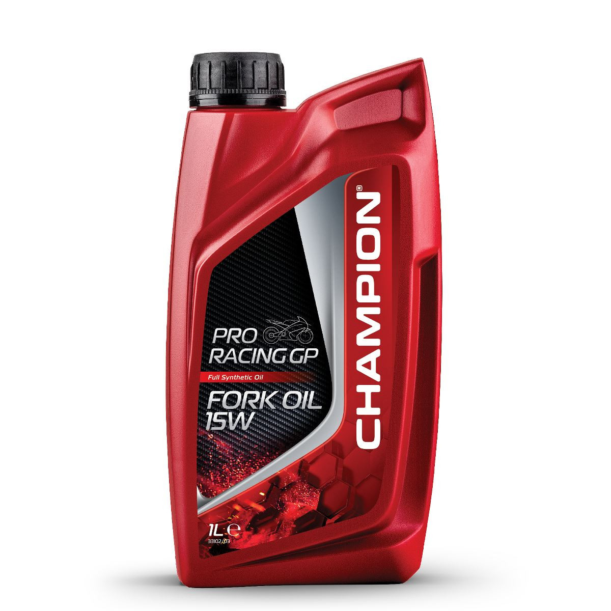 CHAMPION ОЛИВА ДЛЯ ВИЛКИ / АМОРТИЗАТОРА / ПІДВІСКИ PRORACING GP FORK OIL 15W 1L СИНТЕТИЧНА (AKC)