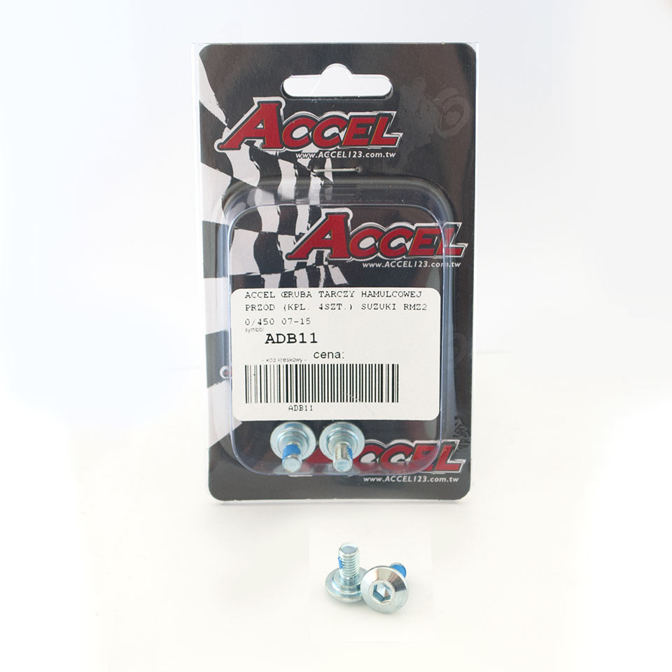 ACCEL БОЛТИ ГАЛЬМУВАЛЬНОГО ДИСКА передній (перед) (КОМПЛЕКТ 4PCS-M6) SUZUKI RMZ 250/450 '07-'16