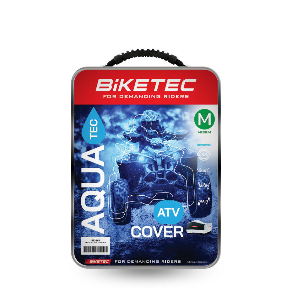 BIKETEC ВОДОЗАХИСНИЙ ЧОХОЛ ДЛЯ КВАДРОЦИКЛА AQUATEC колір чорний/сірий РОЗМІР M