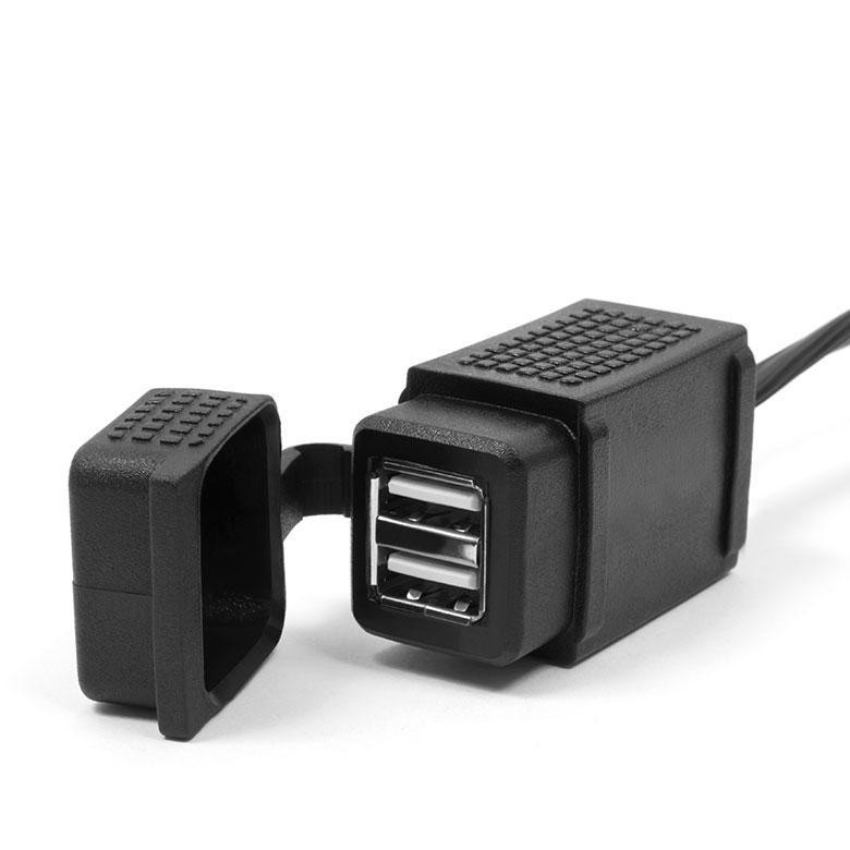BIKETEC МОТОЦИКЛЕТНИЙ РОЗЕТКА MUS43 DIN ISO 4165 КРІПЛЕННЯ НА КЕРМО BMW ТА TRIUMPH USB