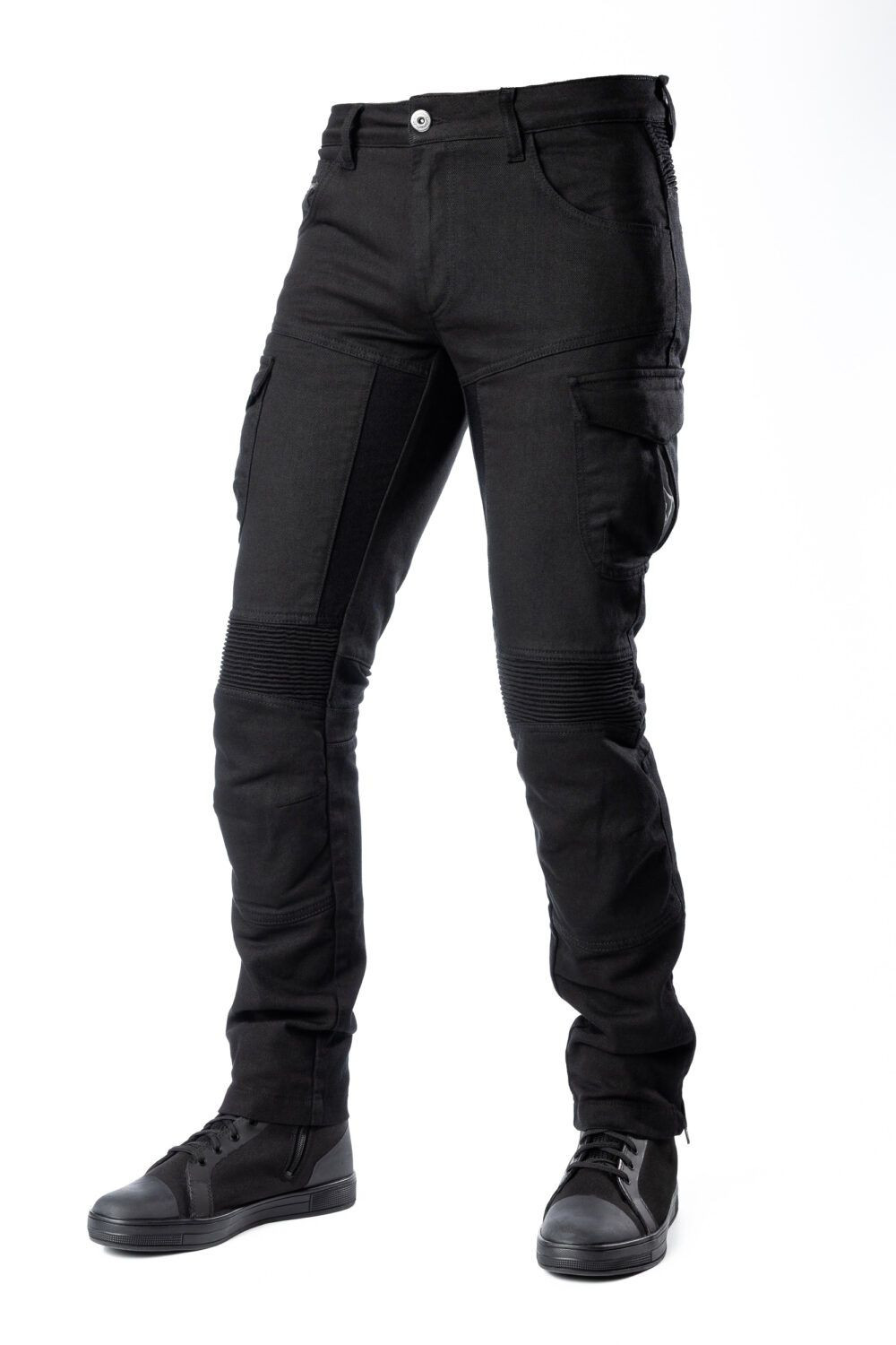 MODEKA SPODNIE SPODNIE JEANSY MOTOCYKLOWE CITY NOMAD TROOPER KOLOR CZARNY ROZMIAR M