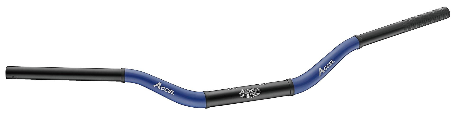 ACCEL АЛЮМІНІЄВЕ КЕРМО 28.6 ММ TAPER MX HONDA CR PATTERN ВИСОКА (7075-T6) ERGAL ДВОКОЛІРНЕ синій+чорний (ШИРИНА 790 ММ, ВИСОТА 101 ММ)