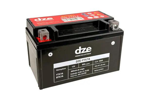 DZE AKUMULATOR ŻELOWY YTX7A 12V 6AH 105A 150X87X94 BEZOBSŁUGOWY - ZALANY (12)