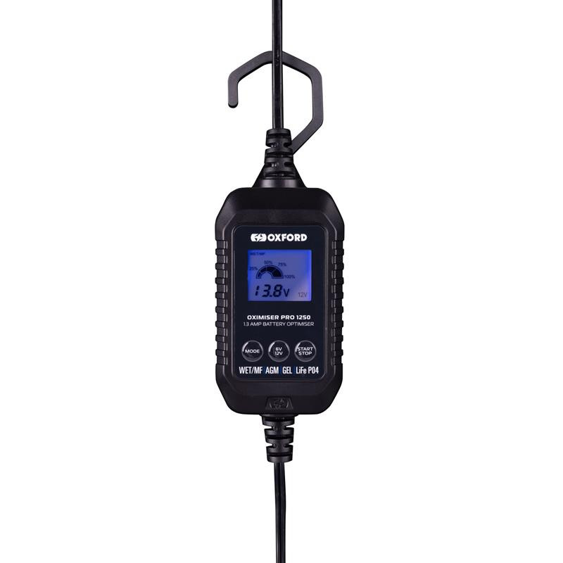 OXFORD ЗАРЯДНИЙ ПРИСТРІЙ OXIMISER PRO 1250 ДЛЯ МОТОЦИКЛІВ ТА АВТОМОБІЛЬНИХ АКУМУЛЯТОРІВ