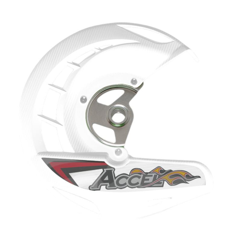 ACCEL ЗАХИСТ ГАЛЬМІВНОГО ДИСКА передній (перед) KTM SX/SXF '03-'14, EXC, EXCF '03-'15 колір білий (FDG-05WH) - акція