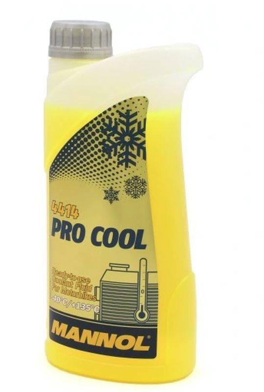 MANNOL ОХОЛОДЖУВАЛЬНА РІДИНА PRO COOL 1 Л ДЛЯ МОТОЦИКЛІВ (-40°C/+135°C) ГОТОВА ДО ВИКОРИСТАННЯ - КАРТОННА УПАКОВКА 40 ШТ. (УПАКОВКА)