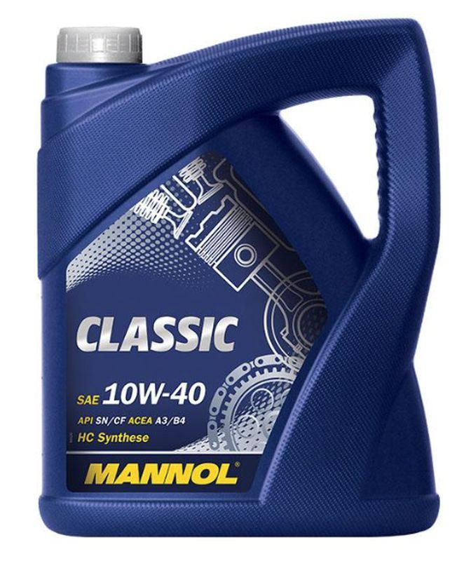 MANNOL АВТОМОБІЛЬНА МОТОРНА ОЛИВА 10W40 CLASSIC SN/CH-4 4 ЛІТРИ (7501) (НАПІВСИНЕТИЧНА)