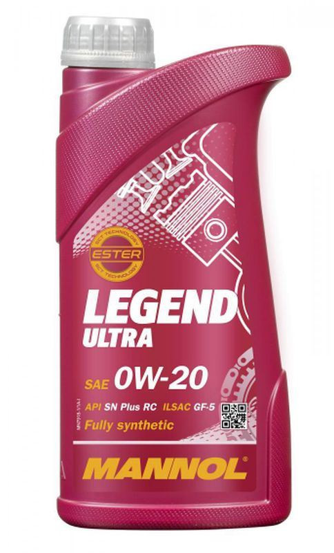 MANNOL АВТОМОБІЛЬНА МОТОРНА ОЛИВА 0W20 LEGEND ULTRA SN PLUS RC 1 ЛІТР (7918) (СИНТЕТИЧНА)