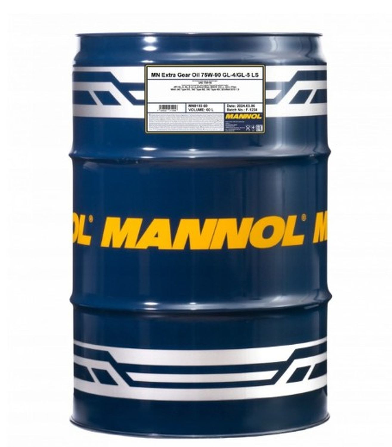 MANNOL EXTRA GETRIEBEOEL 75W90 API GL4/GL5 LS- OLEJ PRZEKŁADNIOWY SYNTETYCZNY BECZKA 60L (75W-90)