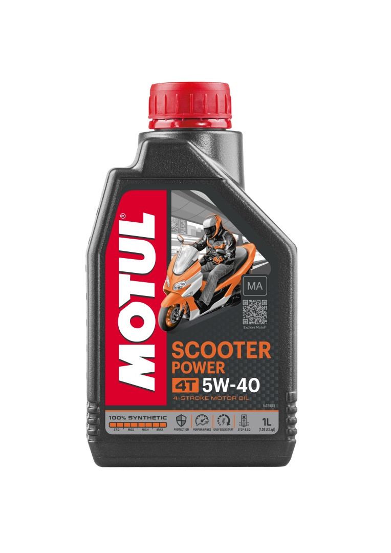 MOTUL МОТОРНА ОЛИВА SCOOTER POWER 4T 5W40 1 л (100% СИНТЕТИКА)