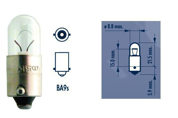 NARVA ЛАМПА T4W 12 4W BA9S (ГАБАРИТНИЙ ЛИХТАР - СТОЯНКОВИЙ ЛИХТАР - ГАБАРИТНИЙ ЛИХТАР)