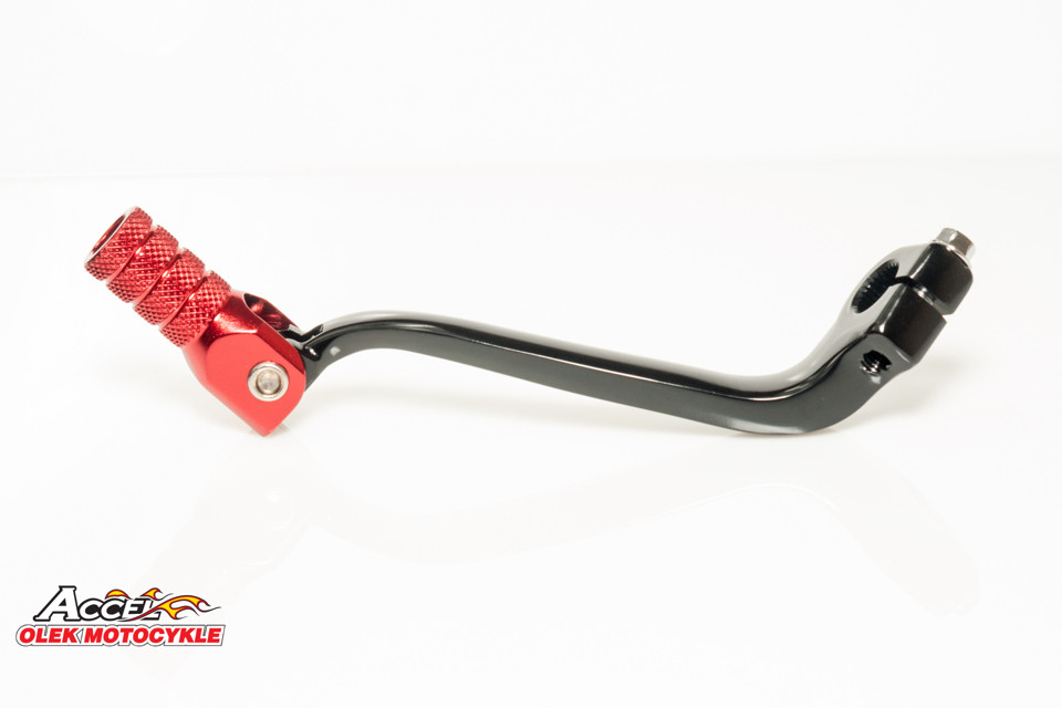 ACCEL важіль КПП HONDA CRF 450R '11-'16 АЛЮМІНІЄВИЙ колір чорний, ЧЕРВОНИЙ ХВІСТ (24700-MEN-306)