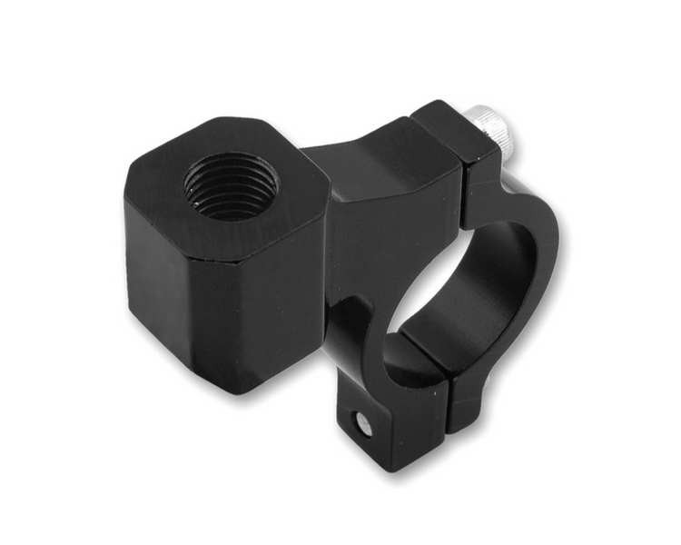 V PARTS (VICMA) АЛЮМІНІЄВИЙ ЗАТИСКАЧ ДЛЯ ДЗЕРКАЛА універсальна (CNC) ДЛЯ РУЧКИ 22,2 ММ З ПРАВОЮ ВНУТРІШНЬОЮ РІЗЬБОЮ M8 X 1,25 (TM20)