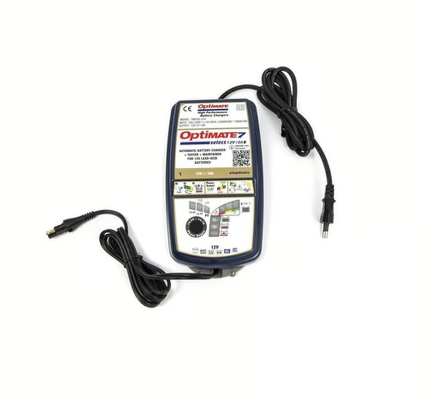 OPTIMATE 2024/08 Зарядний пристрій OPTIMATE 7 SELECT 12V 10A, 3-240AH, AGM / GEL / STD / EFB / DEEP CYCLE, SAE (EL)