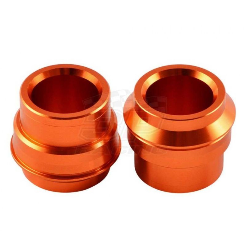 ACCEL ПРОСТАВКИ ПІД КОЛІС передній (перед) KTM SX/SXF 125-530 '15-'23, EXC/EXCF 125-530 '16-'23, HUSQVARNA TC/FC 125-400 '15-'23, TE/FE 125-501 '16-'23, TX/FX 125-450 '17-'23 колір помаранчевий (ВІСЬ 22 ММ)